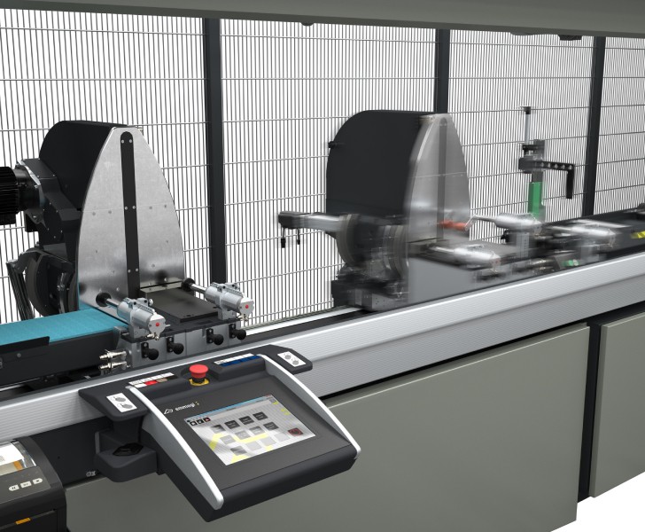 Double-head cutting-off machines Precision T2 E-HS HS – High Speed Emmegi